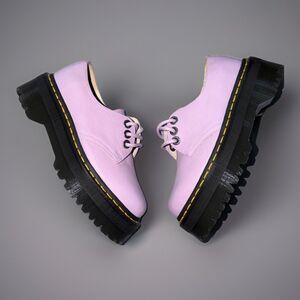 New Dr. Martens Lilac 1461 II PISA LEATHER PLATFORM SHOES US L 5